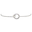 White gold bracelet with zirconia 17-18.5 cm 18 karat