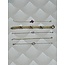 White gold bracelet with zirconia 17-18.5 cm 18 karat