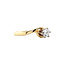 Gouden slagring met diamant 14 karaat