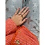 Gouden slagring met diamant 14 karaat