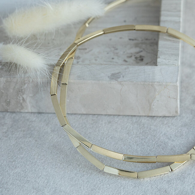 Goldenes Choker 46 cm 14 Karat