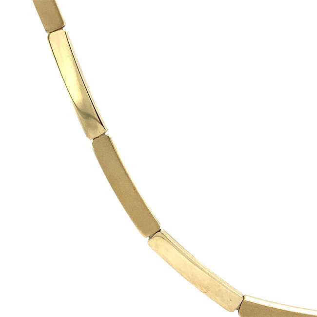 Gouden choker 46 cm 14 karaat