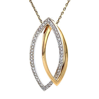 Gold pendant with diamond 18 karat