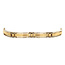 Gold link bracelet bicolour 21 cm 14 karat