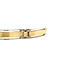 Gold link bracelet bicolour 21 cm 14 karat