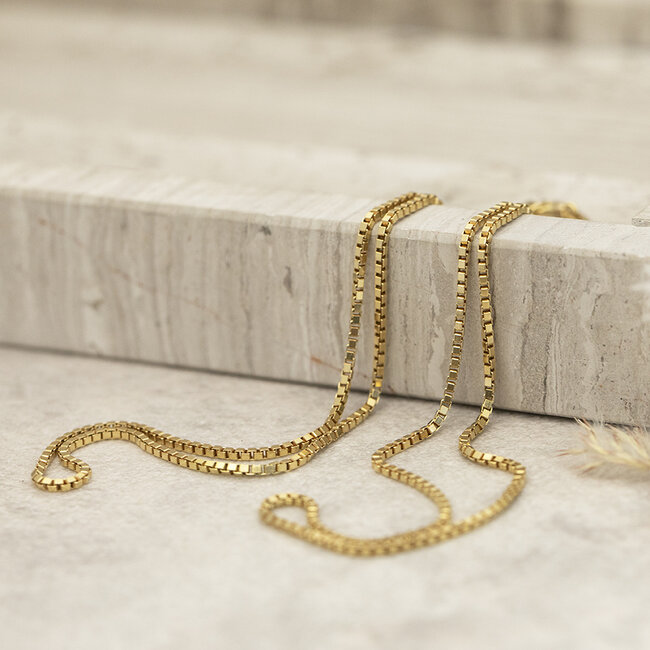 Goldene Venezianerkette 70,5 cm 14 Karat