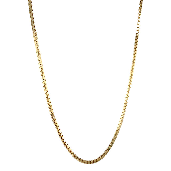 Gouden lengtecollier venetiaan 70.5 cm 14 karaat
