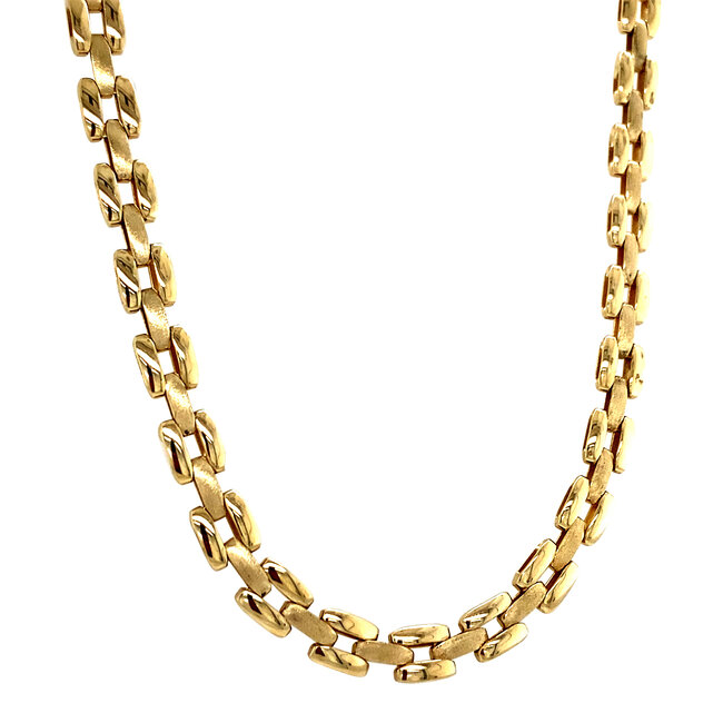 Gouden choker 45 cm 14 karaat