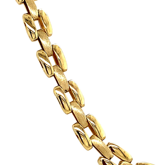 Gouden choker 45 cm 14 karaat