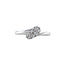 White gold ring with diamond 14 karat