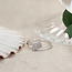 White gold ring with diamond 14 karat