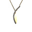 Gouden hanger met diamant 14 karaat