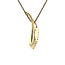 Gouden hanger met diamant 14 karaat