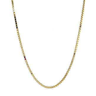 Goldene venezianische Halskette 60 cm lang 14 Karat