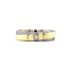 Bicolor Goldener Trauring mit Diamant 14 Karat