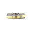 Bicolor Goldener Trauring mit Diamant 14 Karat