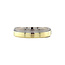 Bicolor Goldener Trauring mit Diamant 14 Karat