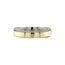 Bicolour gold wedding ring with diamond 14 karat