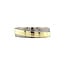 Bicolour gold wedding ring with diamond 14 karat