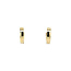 Gold hinged hoop earrings with zirconia 14 karat