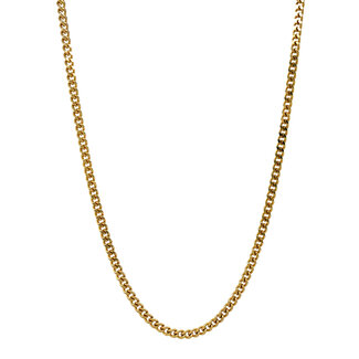 Gold long gourmet necklace