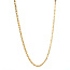 Gold long anchor necklace 70 cm 18 karat