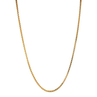 Gouden lengtecollier venetiaan 50 cm 18 karaat