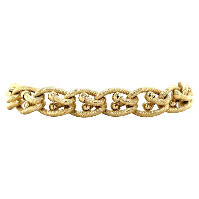 Gold bracelet 20.5 cm 14 karat