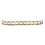 Bicolour gold bracelet 19 cm 14 karat