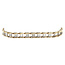 Bicolour gold bracelet 19 cm 14 karat