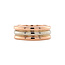 Bicolour gold ring rose/white 14 karat