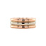 Bicolour gold ring rose/white 14 karat