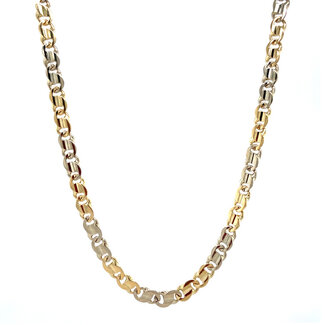 Golden fantasy necklace 60 cm 14 carat