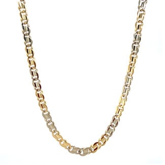 Gouden fantasie collier 60 cm 14 karaat