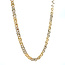 Golden fantasy necklace 60 cm 14 karat
