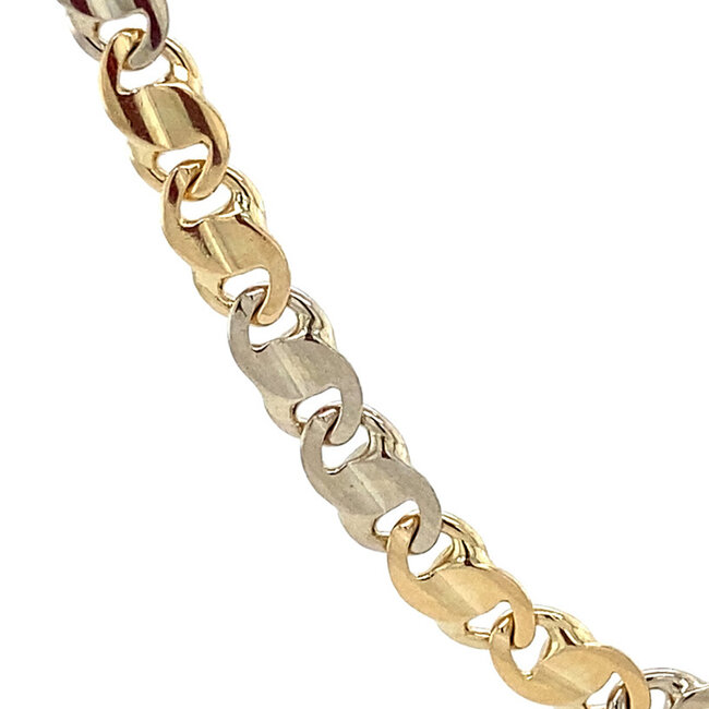 Goldene Fantasie-Halskette 60 cm 14 Karat