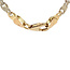 Goldene Fantasie-Halskette 60 cm 14 Karat