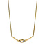 Gold choker with diamond 42 cm 14 karat