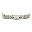 Witgouden heren schakel armband met diamant 18 karaat
