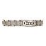 Witgouden heren schakel armband met diamant 18 karaat