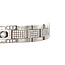Witgouden heren schakel armband met diamant 18 karaat
