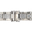 Witgouden heren schakel armband met diamant 18 karaat