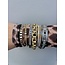 Witgouden heren schakel armband met diamant 18 karaat