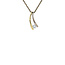 Goldener Anhänger mit Diamant von Desiree 14 Karat