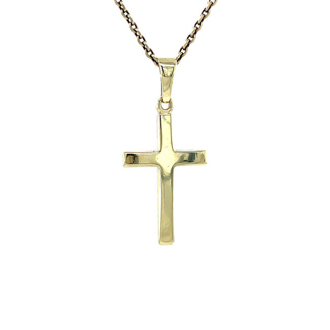 Gouden kruis hanger 14 karaat