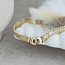 Gold rolex bracelet 21 cm 14 karat