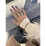 Gold signet ring with zirconia 14 karat