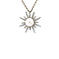 White gold pendant with pearl 14 karat