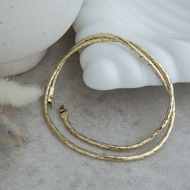 Gold choker 43 cm 14 karat