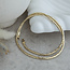 Gouden choker 43 cm 14 karaat